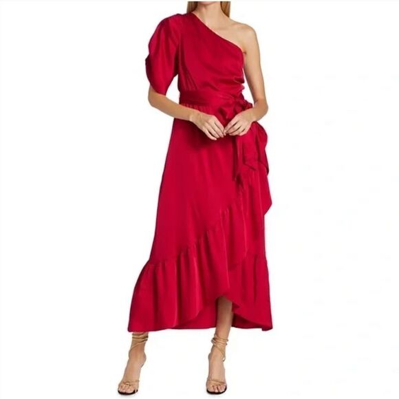 AMUR Topanga Satin Dress Size 6 - Picture 1 of 12